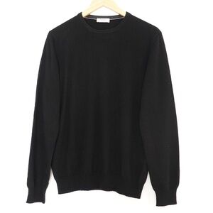 Gran Sasso 100% Cashmere Black Sweater Made in Italy Size US L